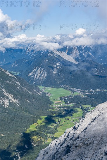 View over mountain valley