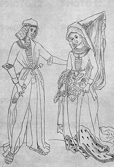 Maximilian and his bride Mary of Burgundy