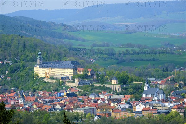 View of Rudolstadt with Heidecksburg Castle