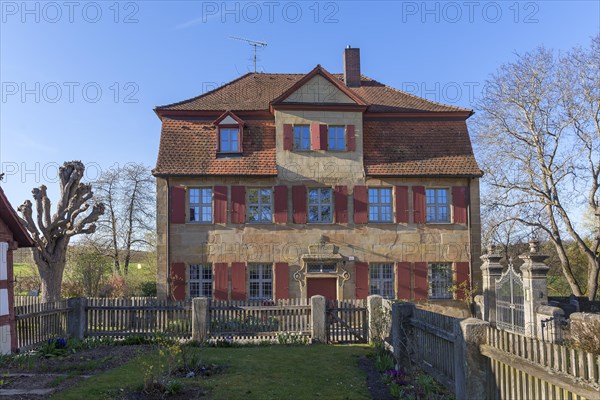 Hitoric vicarage from 1733 of the municipality of Beerbach