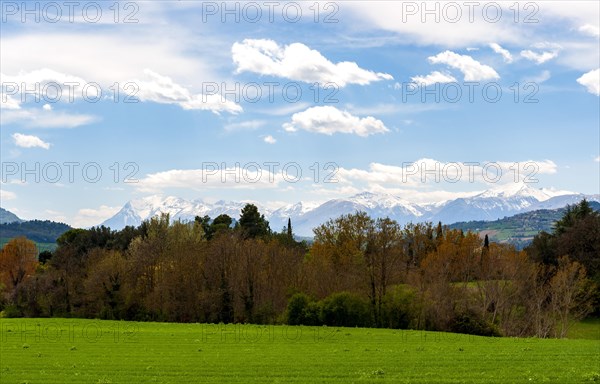 View of the Monti Sibillini