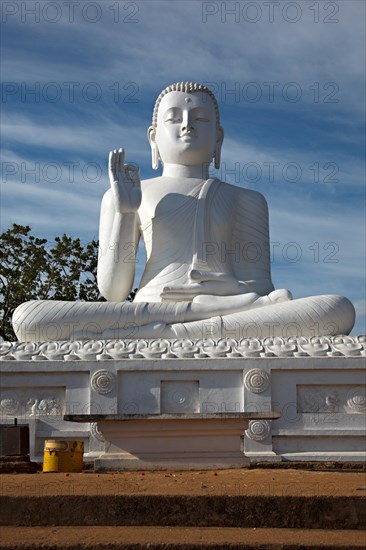 White sitting Budha image Mihintale