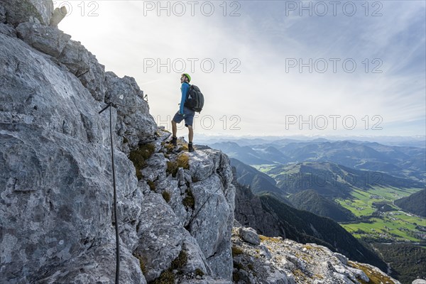 Hikers on a secured path