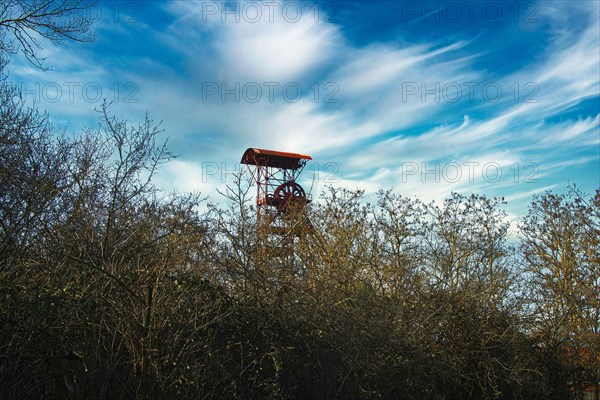 Headframe of the gravel mine