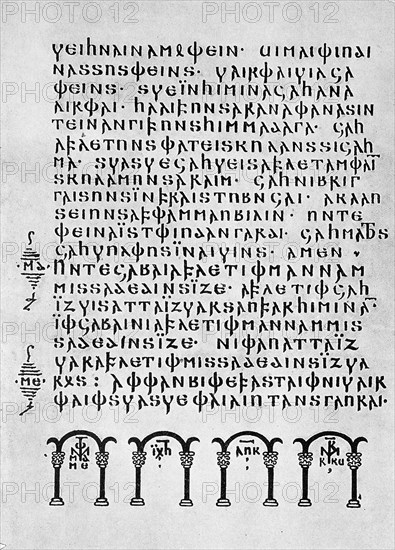 A page from the Codex argenteus
