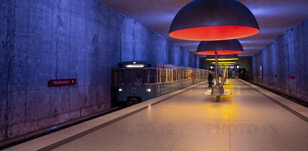 Subway enters station