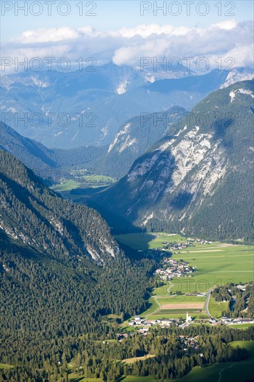 View over mountain valley