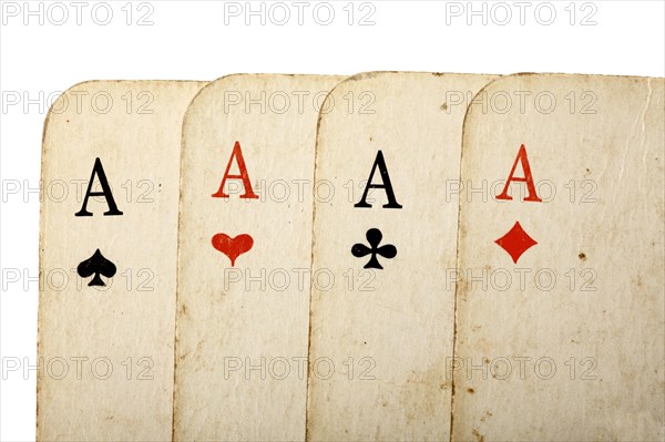 Four old cards