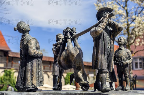 Detail from the Donkey Fountain