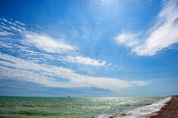 Beach on the Adriatic coast in front of Civitanova