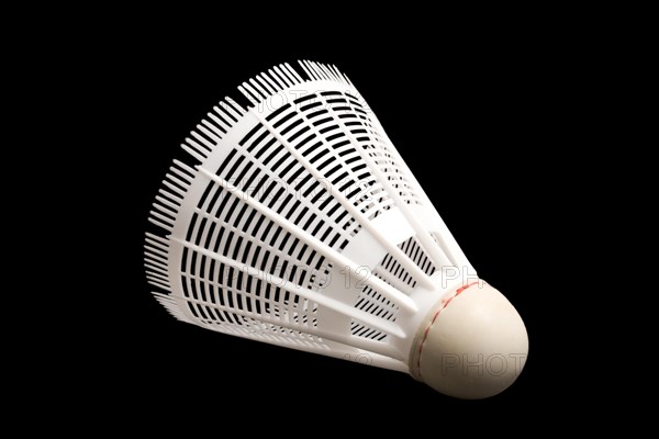 Badminton shuttlecock isolated on white background