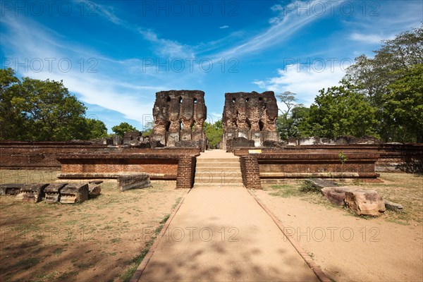 Ancient Royal Palace ruins Pollonaruwa