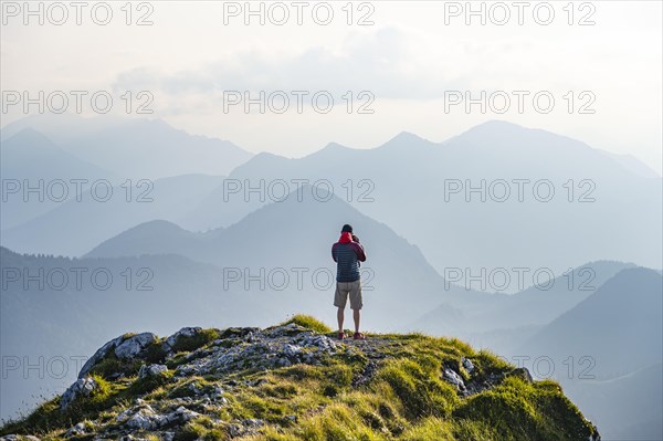 Hikers on the Benediktenwand