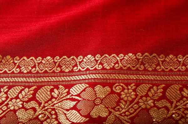 Indian sari close up texture