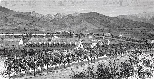 The Harem and Residence of Brigham Young in the Valley of the Great Salt Lake. Brigham Young