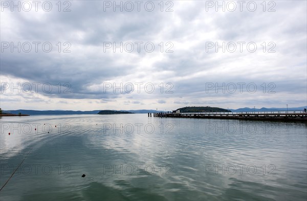 Boat jetty in Tuoro sul Trasimeno