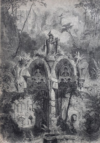 Oybin Monastery Ruin in the Zittau Mountains