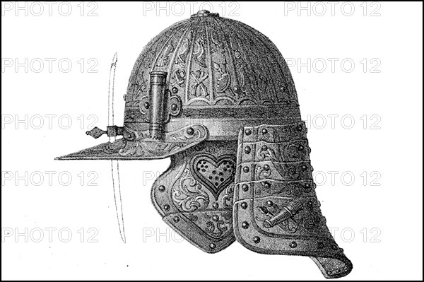 Helmet of a cuirassier officer from the Thirty Years' War