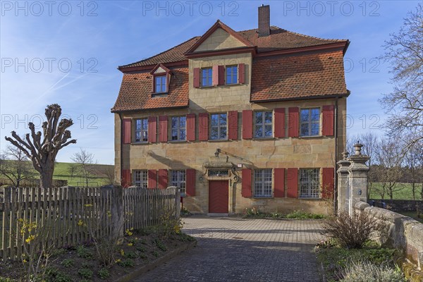 Historic vicarage from 1733 of the municipality of Beerbach