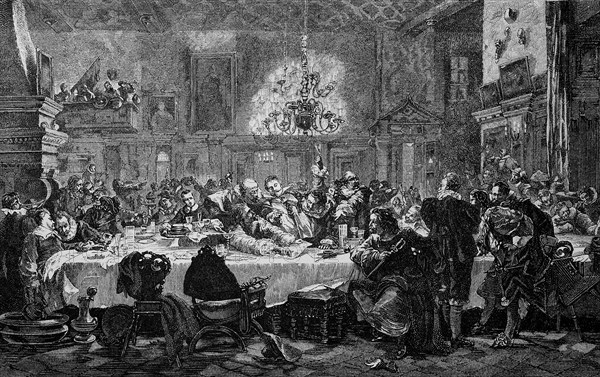 Guest Banquet of Wallenstein's Generals on 12 January 1634