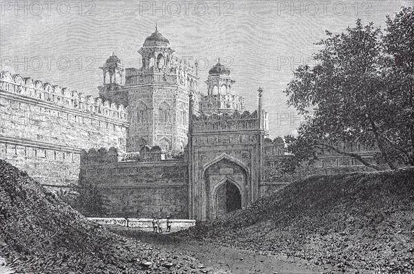 Main portal of the Shah's palace in 1880