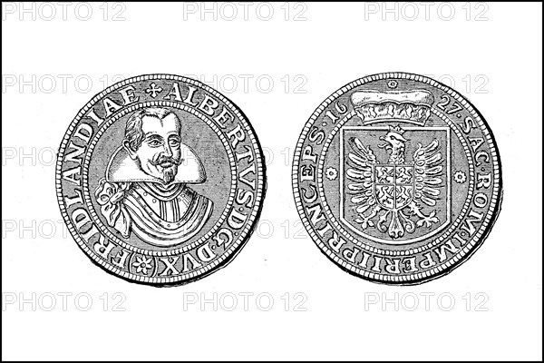 Silver thaler of Wallenstein