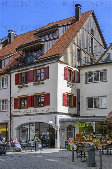 Gable roof with large dormers