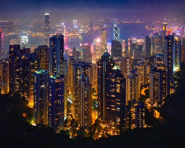 Famous view of Hong Kong