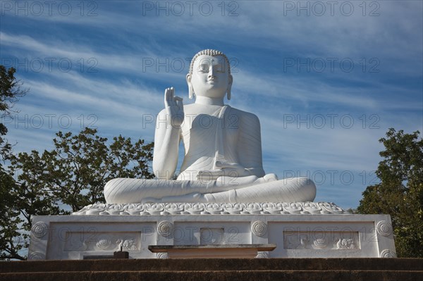 White sitting Budha image Mihintale