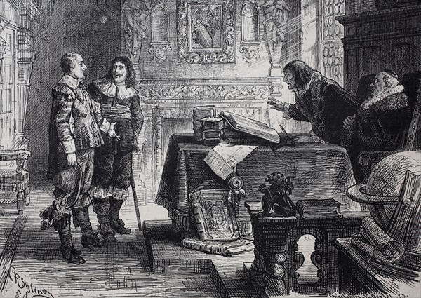 Interrogation of Student Wallenstein in front of the Rector of the Altdorf School