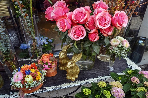 Easterly designed shop window of a flower shop