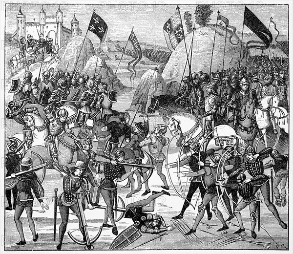 The Battle of Crecy marked the beginning of the Hundred Years' War in mainland Europe on 26 August 1346