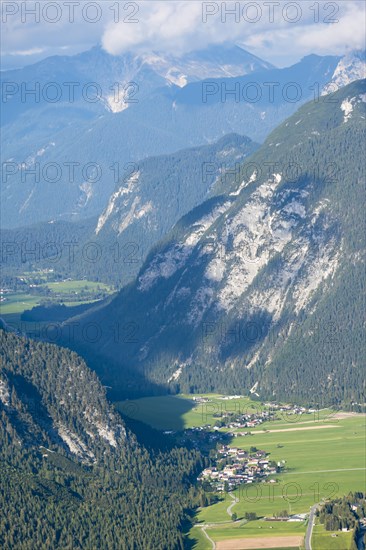 View over mountain valley