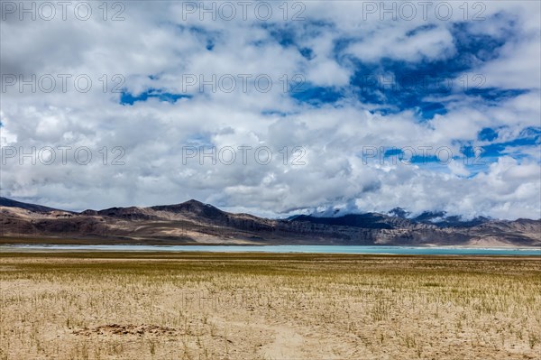 Himalayan scenic landscape scenery near Tso Kar