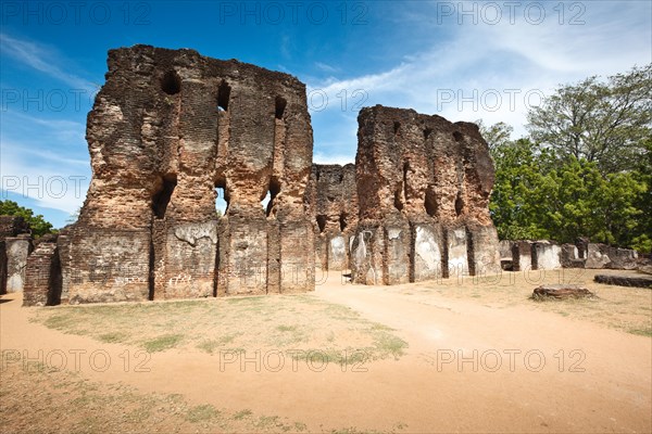 Ancient Royal Palace ruins Pollonaruwa
