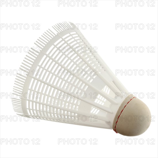 Shuttlecock isolated on white background