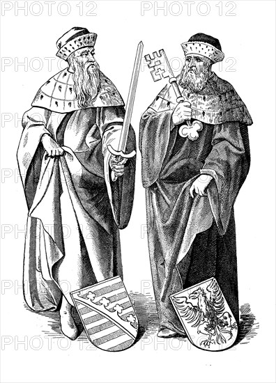Arch Marshal and Arch Chamberlain of the Empire under Charles IV ca 1370