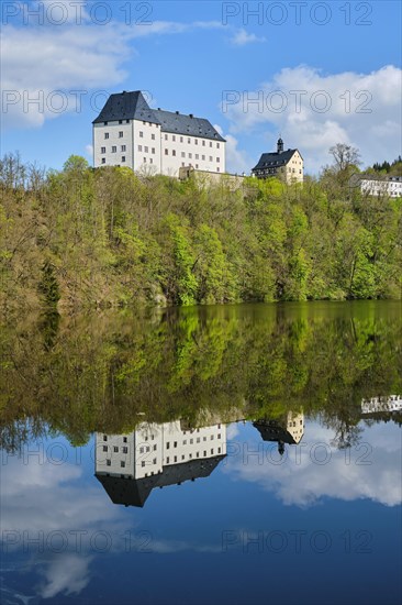 Burgk Castle on the River Saale