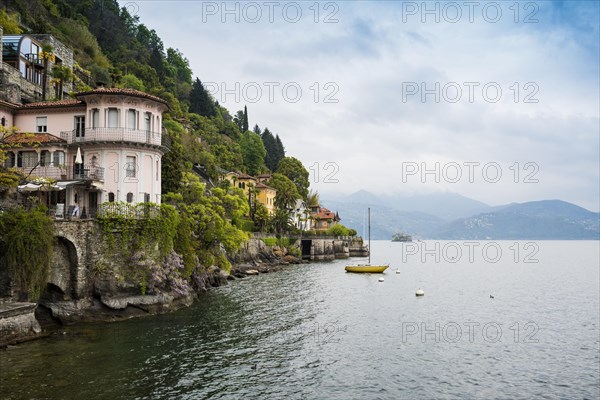 Colourful lakeside villas