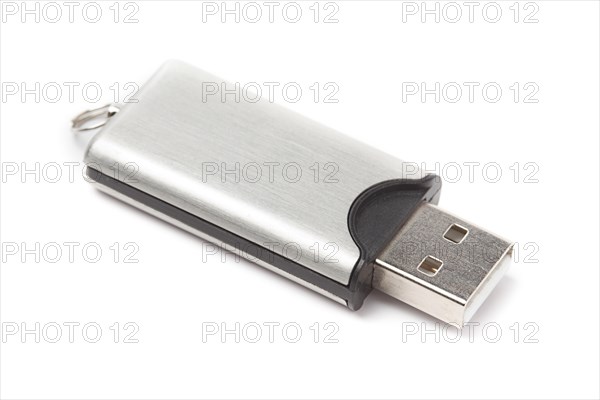 USB flash drive isolated on white background