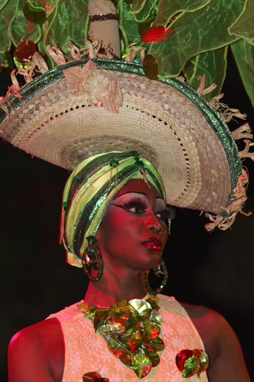 Dancer at the Tropicana open-air nightclub in the suburb of Marianao