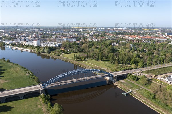 Bird's eye view of Magdeburg