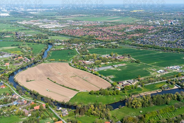 Aerial view of Reitbrook gas storage facility