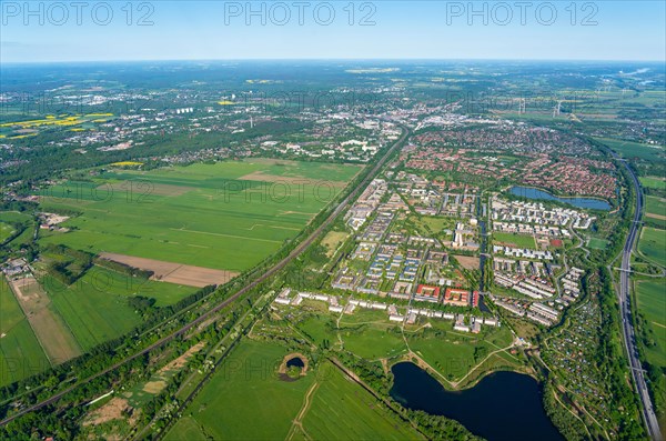 Aerial view Bergedorf new development
