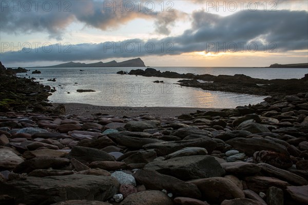 Beautiful landscape at Dooneen Pier in the West Kerry Gaeltacht