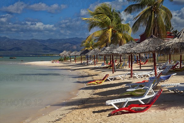 Beach with parasol