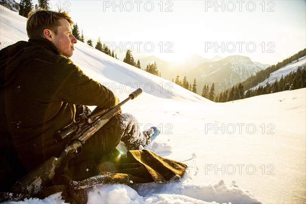 Mountain hunters in the Karwendel Mountains