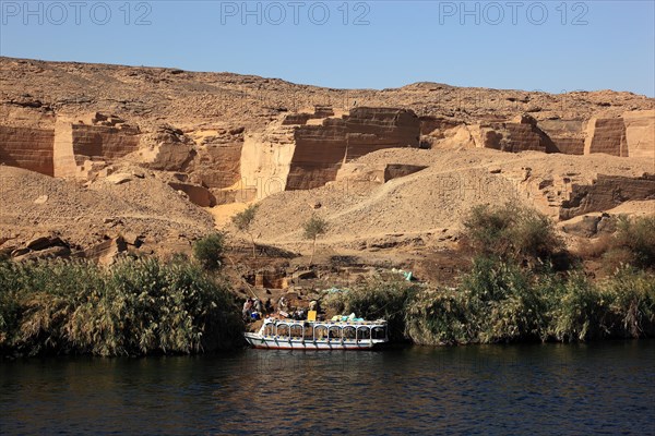 Excavation site sites at El-Kula on the Nile