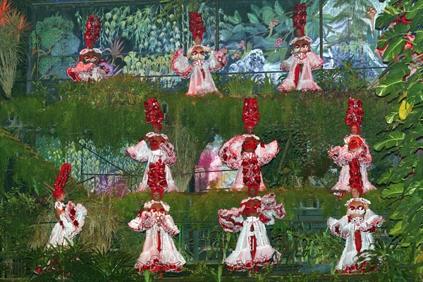 Dancers at the Tropicana open-air nightclub in the suburb of Marianao