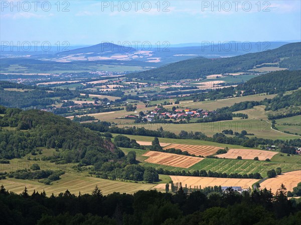 View from the Noah's Sails vantage point in the Rhoen UNESCO Biosphere Reserve